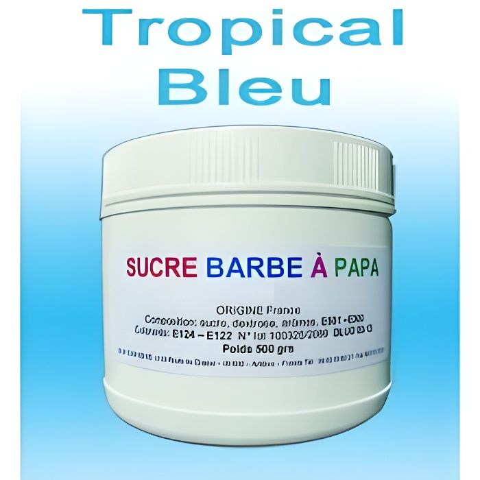 sucre barbe 224 papa tropical bleu 500g achat vente sucre barbe 224 papa tropical bleu 500g achat vente