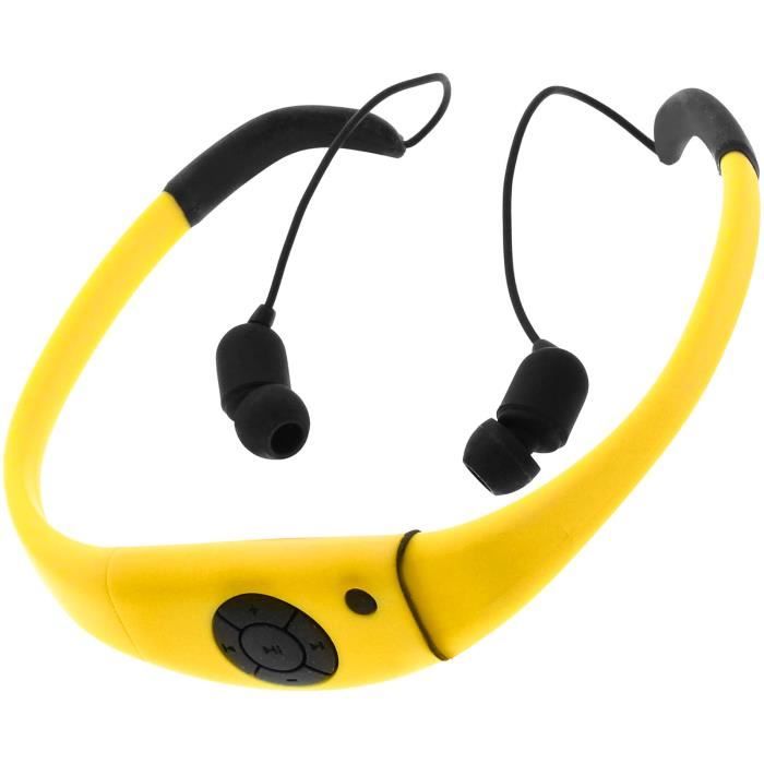 Casque Waterproof 3 mètres Lecteur MP3 + Radio FM Piscine / Sport