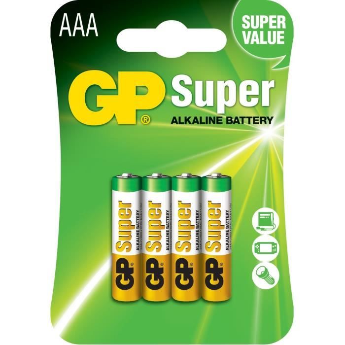 Piles Super Alcaline Aaa Lr Gp Ae U Lr Blister De Piles