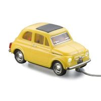 SOURIS Souris filaire Fiat 500 - Jaune