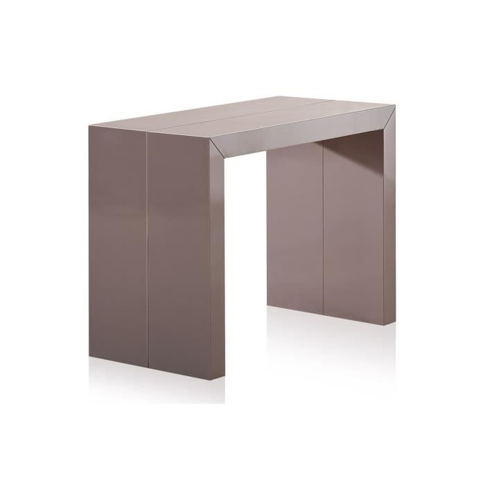 Table console extensible bois gris  Achat / Vente Table console extensible
