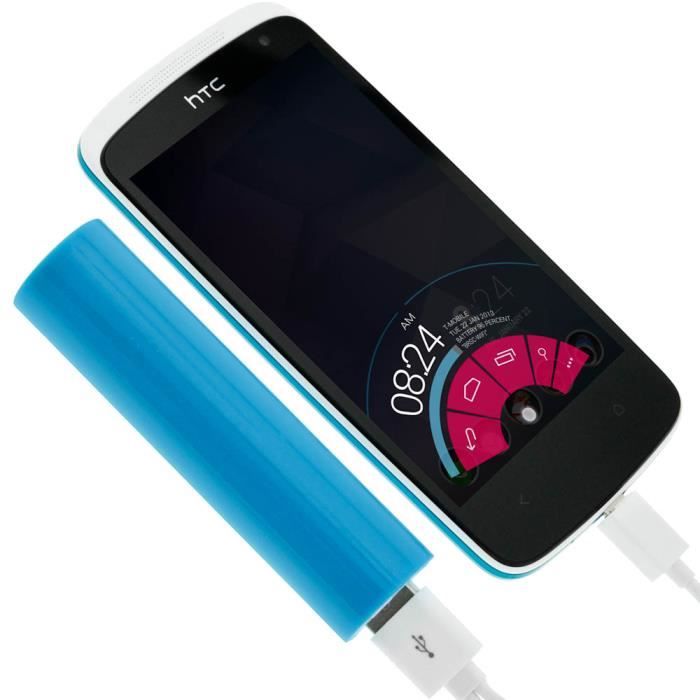 Chargeur Batterie Externe Portable 3000 mAh Bleu Achat chargeur