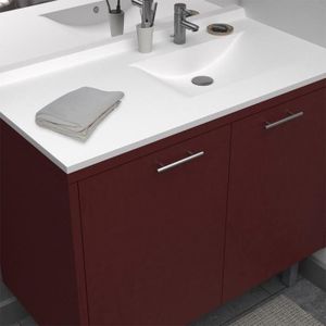 CREAZUR Plan simple vasque droite 105cm