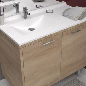 CREAZUR Plan simple vasque gauche 105cm