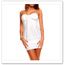 ROBE Robe de Soirée Sensuelle Bustier Sexy Blanche