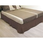 CACHE SOMMIER SOLEIL D'OCRE Cache sommier chocolat 140x190cm