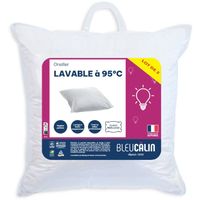 OREILLER - TRAVERSIN  BLEU CALIN Lot de 2 oreillers lavables 60x60cm
