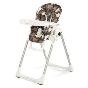PEG PEREGO Chaise Haute Zéro3 - Dino Park Marron