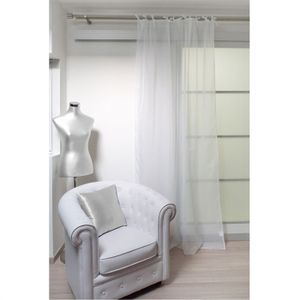 RIDEAU - DOUBLE RIDEAUX - VOILAGE - PANNEAU JAPONAIS Voile Nouettes SOLEIL D'OCRE ALIX 250x140cm blanc RIDEAU - DOUBLE RIDEAUX - VOILAGE - PANNEAU JAPONAIS Voile Nouettes SOLEIL D'OCRE ALIX 250x140cm blanc