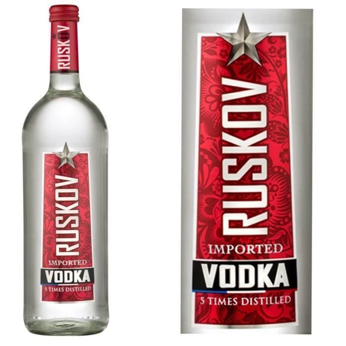 RUSKOV vodka 1L 37,5 Vodka Française Achat / Vente vodka RUSKOV vodka