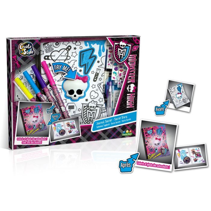 MONSTER HIGH Journal Secret Achat / Vente kit de dessin Cdiscount
