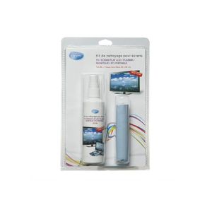 APM Kit de nettoyage en spray 125ml pour ecran Tv et moniteur avec microfibre