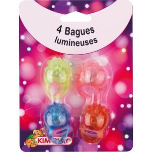 KIMPLAY Bagues LED x4