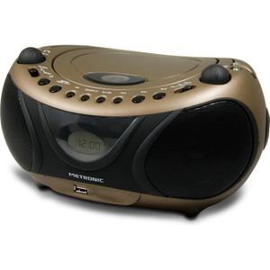 MET 477106 Radio CD-MP3 Copper and Black