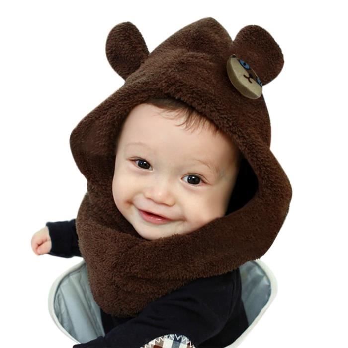 Bonnet Tricoté Bébé Hiver - Style Noël Rouge/Vert Avec Pompon, 0-4 Ans, Chaud Et Doux