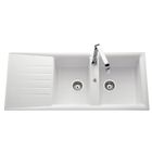 LAVABO - EVIER Evier SCD LUISINA POLKA 2 bacs & 1 égouttoir