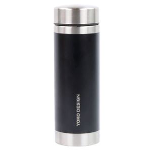 YOKO - théiére isotherme 350 ml noire ? double paroi en inox