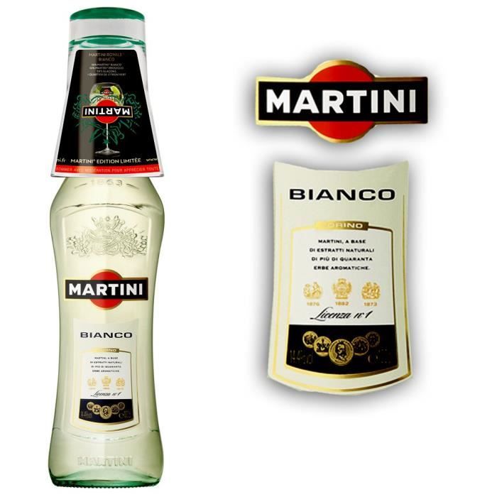 MARTINI Bianco Blanc +verre 1 Litre (x1) Achat / Vente apéritif à