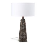 LAMPE A POSER  Lampe AUTHENTIQUE ERIKO blanche & chocolat