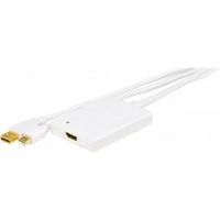 ADAPTATEUR AUDIO - VIDEO CONVERTISSEUR MINI DP+AUDIO USB VERS HMDI