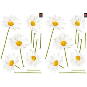 PLAGE Stickers adhésif mural Taille S - Marguerites2 planches 29,7 x 21 cm, divers motifs