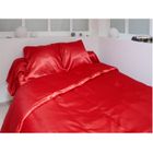 PARURE DE COUETTE Parure de couette 220x240cm satin 3 pces ROUGE