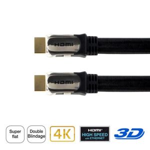 THOMSON Câble HDMI 5m 3D 4K / OR 24 carats