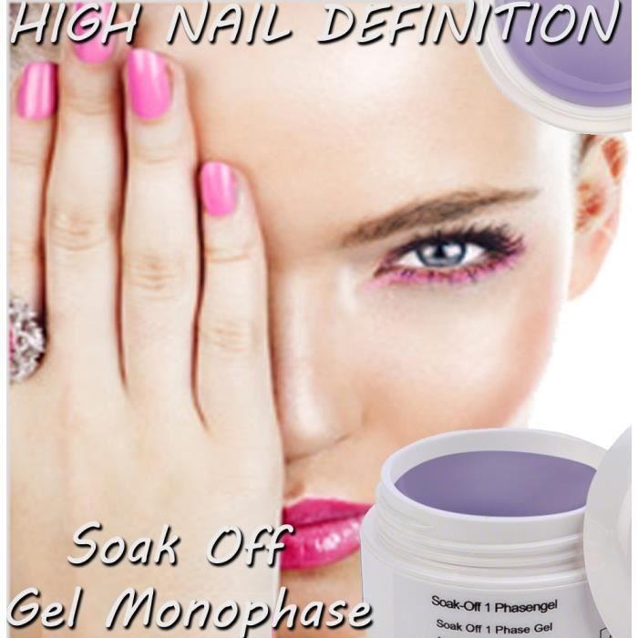 GEL UV MONOPHASE SOAK OFF HIGH NAIL DEFINITION Achat / Vente vernis a