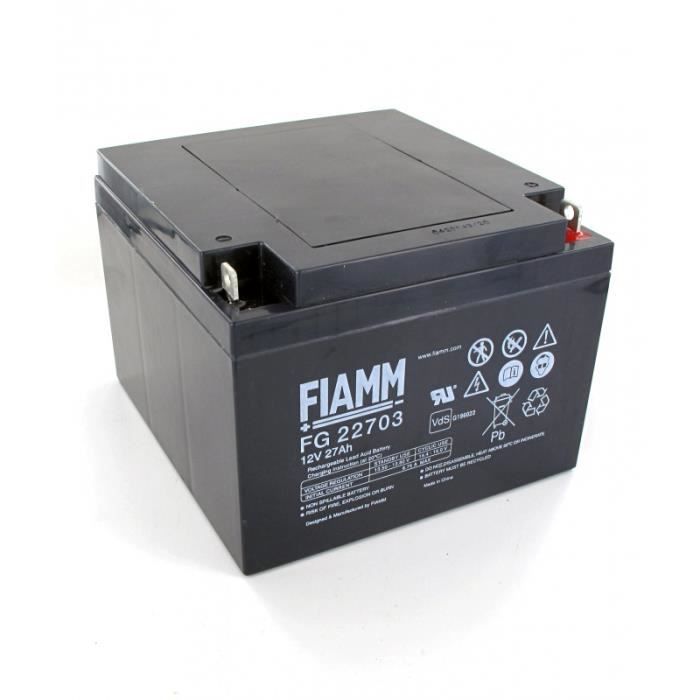 Batterie plomb FIAMM 12V 27Ah FG22703 - Achat / Vente batterie - Cdiscount