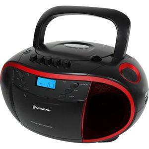 ROADSTAR RCR 3750RD Radio Cassette Portable MP3 Tuner Analogique Mw/Fm Port USB Entrée Auxiliaire Fonction Horloge Prise Casque