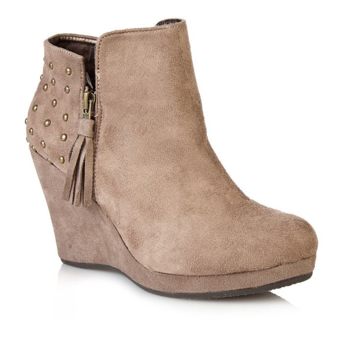 low boots compensées