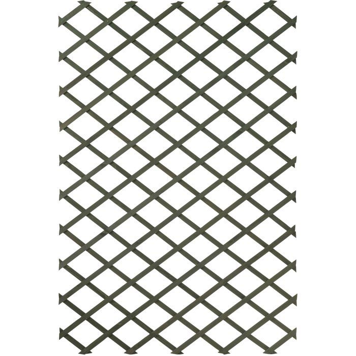 Treillis Extensible TENAX Treplas 100x300 Cm Vert - Support Plantes Grimpantes Mur Balcon