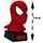 MASQUE-MAQUILLAGE-ACCESSOIRE VISAGE Masque Spiderman rouge 14cm (réplique)