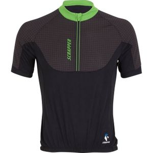 SCRAPPER Maillot Vélo Homme - Noir Vert