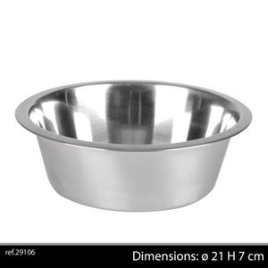 Gamelle en inox ? 21 cm - Pour chien