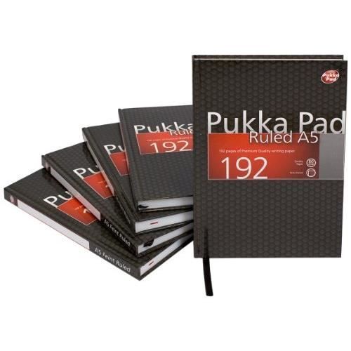 A5 PUKKA PAD LOT DE 5 BLOC NOTES RELIÉS A5? Voir la présentation