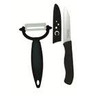 COUTEAU DE CUISINE - FEUILLE - COUPERET - FENDOIR PRADEL Set de 1 couteau céramique + éplucheur