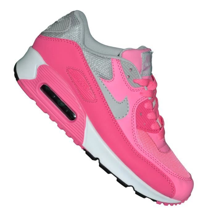 Nike Basket Femme Air Max 90 45 Rose Gris Clair Rose Achat / Vente basket Cadeaux de