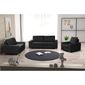  Ensemble de 2 canapés + fauteuil COFFEE noir