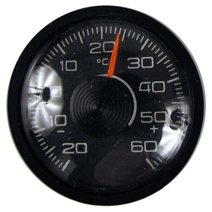Thermomètre extérieur rond noir Bcar Achat / Vente thermomètre