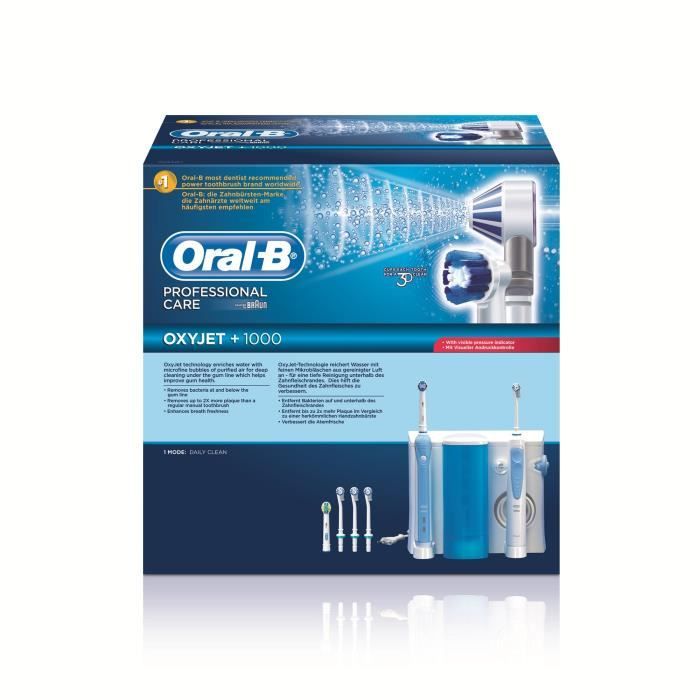 Combiné dentaire ORAL B Professional Care Oxyjet + 1000 Achat