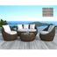 SALON DE JARDIN  Salon de jardin design Rondo gris Couleur Gris …