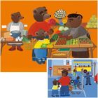 PUZZLE Puzzle Petit Ours Brun Fait Les Courses - 2x20pcs