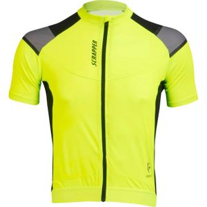 SCRAPPER Maillot Vélo Homme Team - Jaune Noir