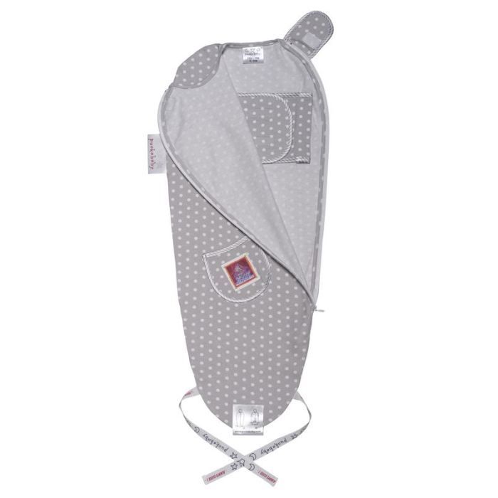 Gigoteuse d'emmaillotage 0 3 mois GRIS/POIS PUCKABABY Une gigoteuse