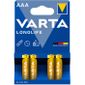 ALIMENTATIONS SECTEUR ET BATTERIES Lot de 4 piles LR03/AAA Varta