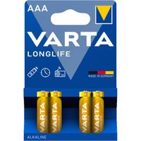 ALIMENTATIONS SECTEUR ET BATTERIES Lot de 4 piles LR03/AAA Varta