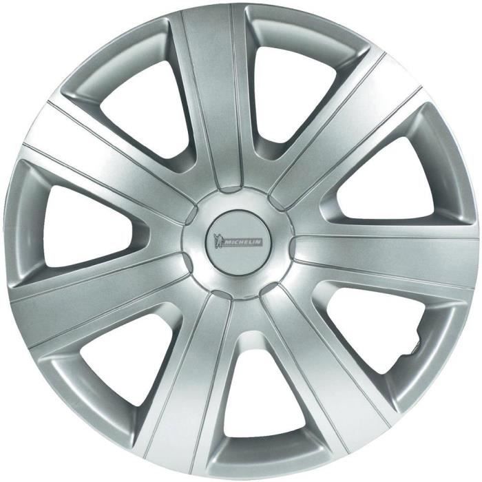 Enjoliveurs ABS Facile Installation 14 Pouces Enjoliveurs J-Tec Nascar 14 Pouces Noir/Rouge - Lot De 4 - Plastique ABS - Facile à Installer Enjoliveur Peugeot 207