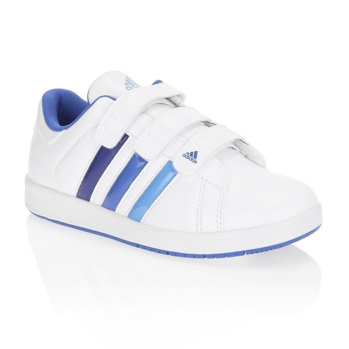 ADIDAS Baskets BTS Class 3 Enfant Blanc et bleu - Achat / Vente basket - Cdiscount