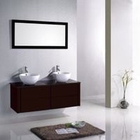 ENSEMBLE MEUBLES DE SALLE DE BAIN  Meuble de salle de bain GRECIA Wengé SDB085